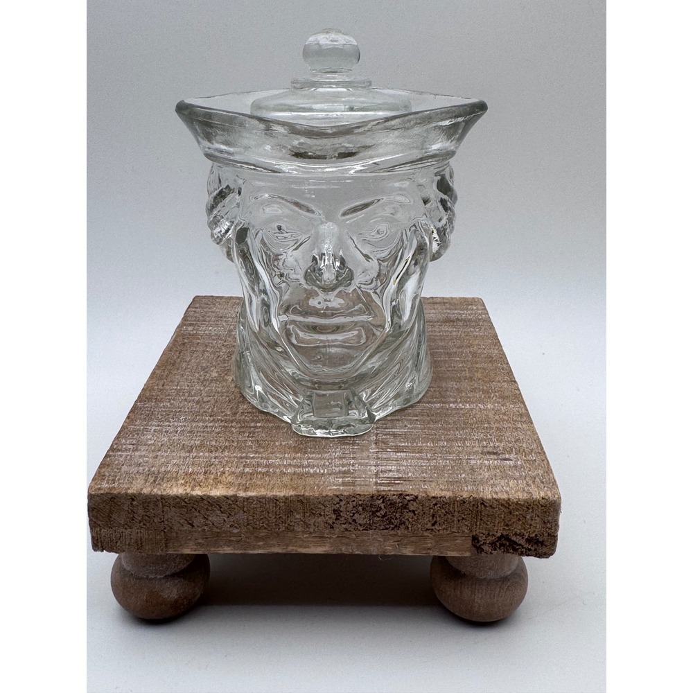 Vintage Avon Paul Revere Trinket Dish Toothpick Holder Match Storage with Lid